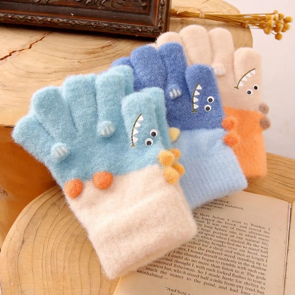 

Thickened Winter Children's Gloves Five-finger Children's Warm Tools Boys and Girls Cold-proof Glove Warm Warm Full Cover Glove