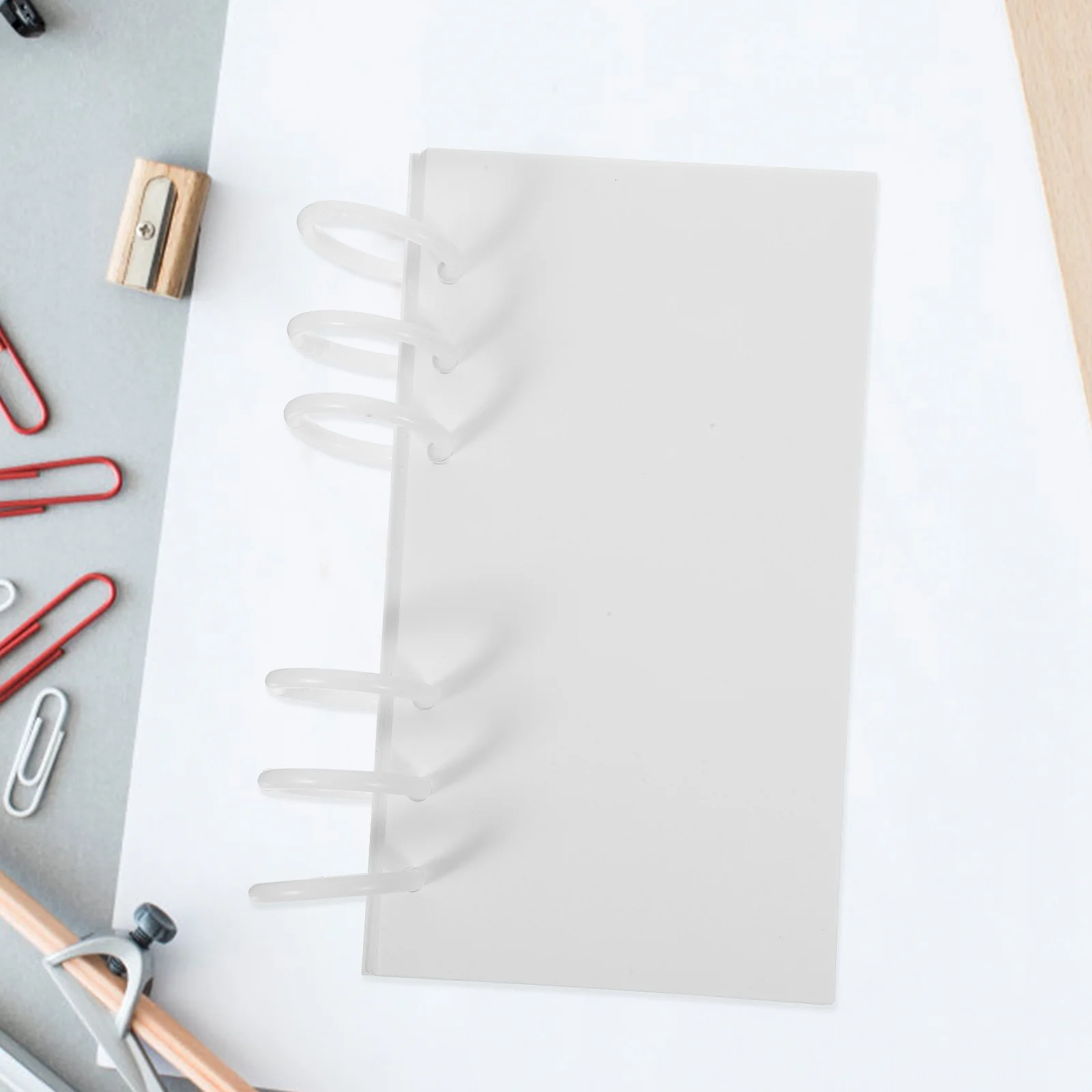 4 Boxen Binder Ringe Kunststoff Buch Ringe Lose Blatt Clips Ring Bindemittel für DIY Scrapbook Flash Karten Kalender Organizer