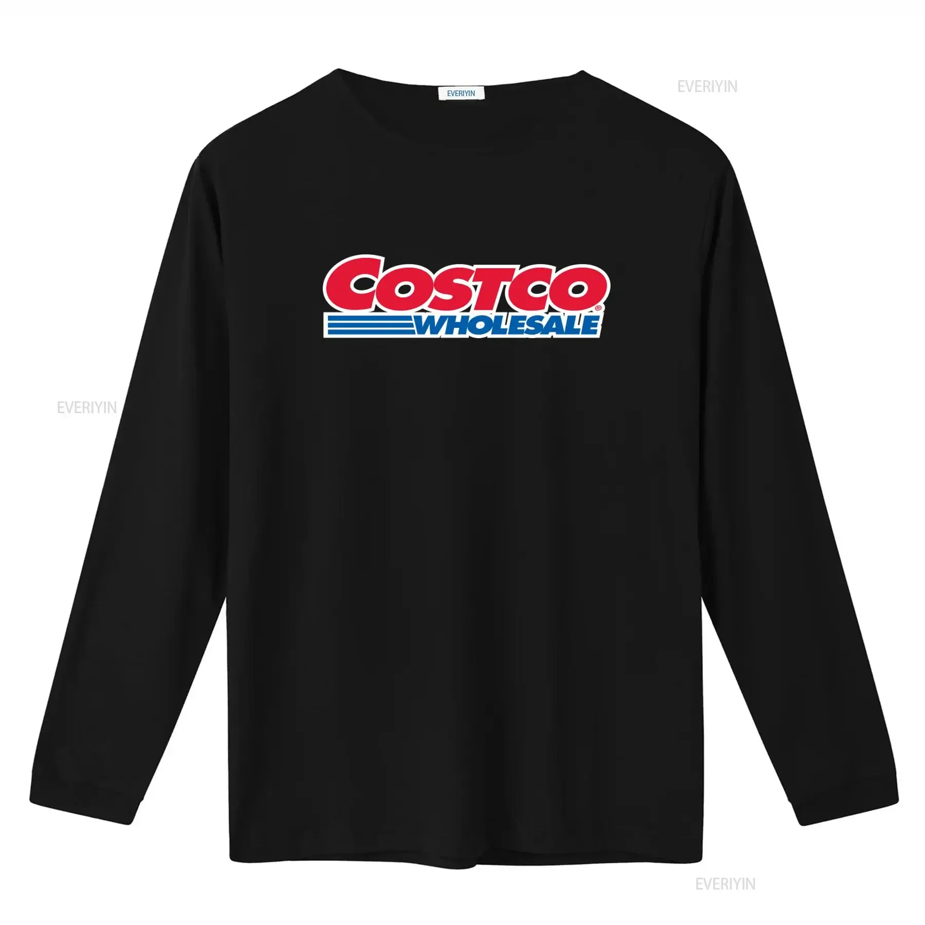 New Men's Costco Wholesale Logo T Shirt Adult Size Fast USA Shipping Premium Quality Print vintage Washed Top For Everyday Wear
