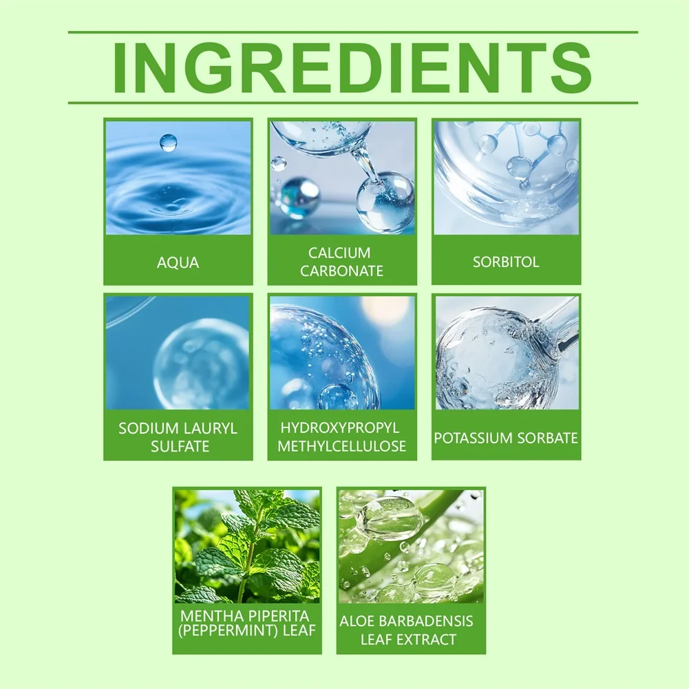 Tooth Paste Aloe Mints Toothpaste Natural Mints Whitening Toothpaste With Aloe Mildly Cleanse Teeth Purify Oral Care Tooth Paste