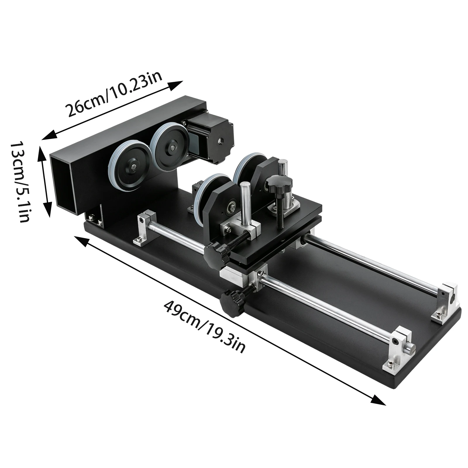 Laser gra vierer Rotations aufsatz, Laser-Rotations aufsatz Rotations achse Zweiphasen-Motorwalzen-Rotations schnitz vorrichtung