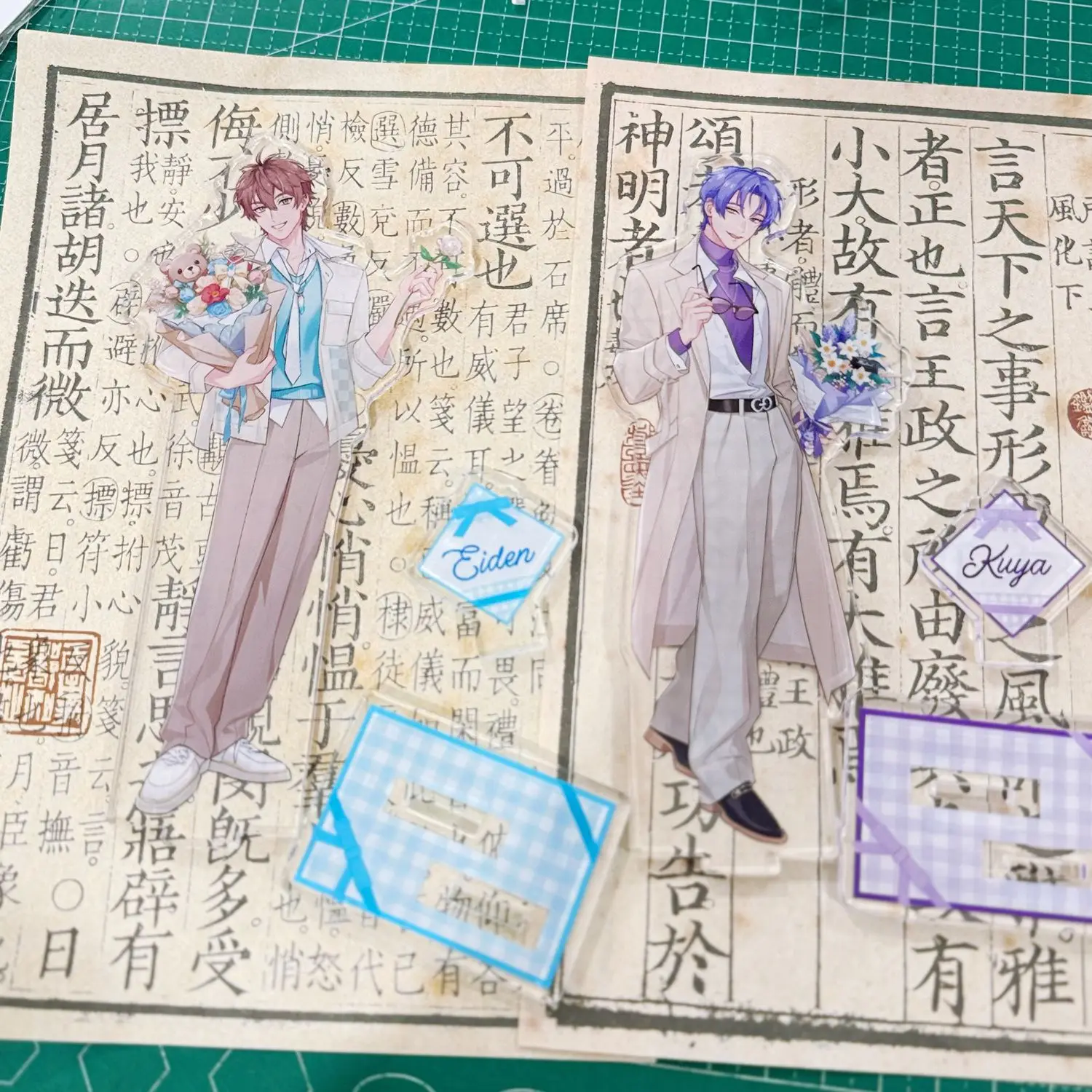 2025 مجموعة أنيمي علامة واقفة نو: كرنفال ياكومو إيدن كويا كيل لطيف الكرتون تأثيري الاكريليك حامل سطح المكتب شخصية كرتونية