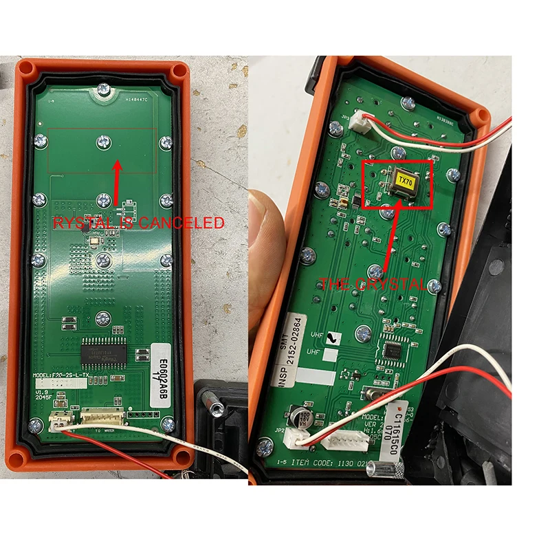 Telecontrol Telecrane compatible electric wireless industrial radio remote control transmitter or receiver pairing tool copier