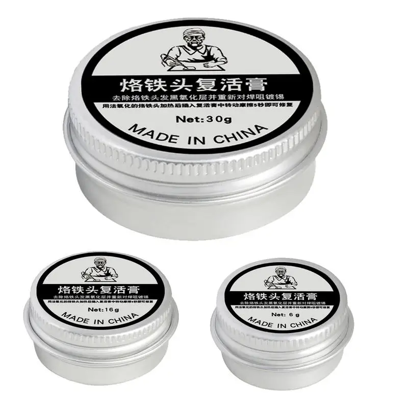 6/16/30G Soldering tip freshener solder paste cleaning paste is suitable for reviving and cleaning oxide soldering iron tips