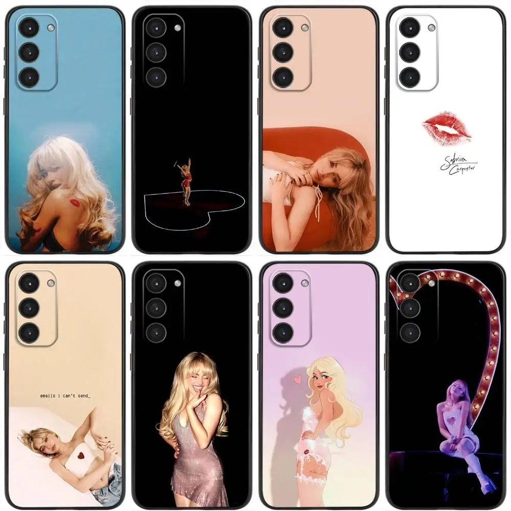 

Singer S-Sabrina Carpenter Phone Case For Samsung Galaxy A20,21s,22,31,32,52,53,72,73,80,91 Soft Liquid Silicone Black Cover