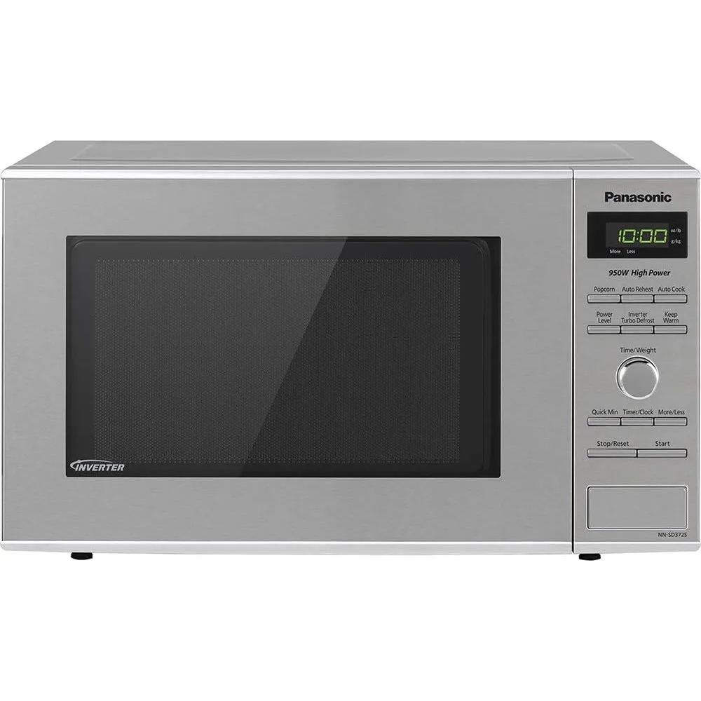 

Microwave Oven NN-SD372S Stainless Steel Countertop/Built-In with Inverter Technology and Genius Sensor, 0.8 Cu. Ft, 950W