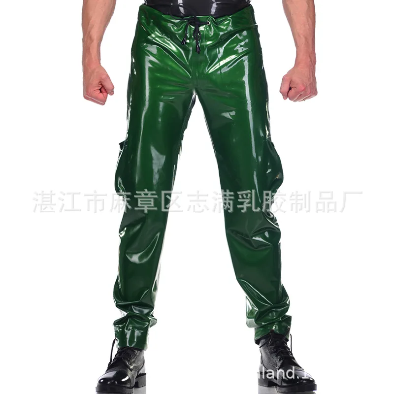 

Manufacturers Supply Latex Products Latex Men's Trousers Adult Sexy Casual Pants Men Latex Panties