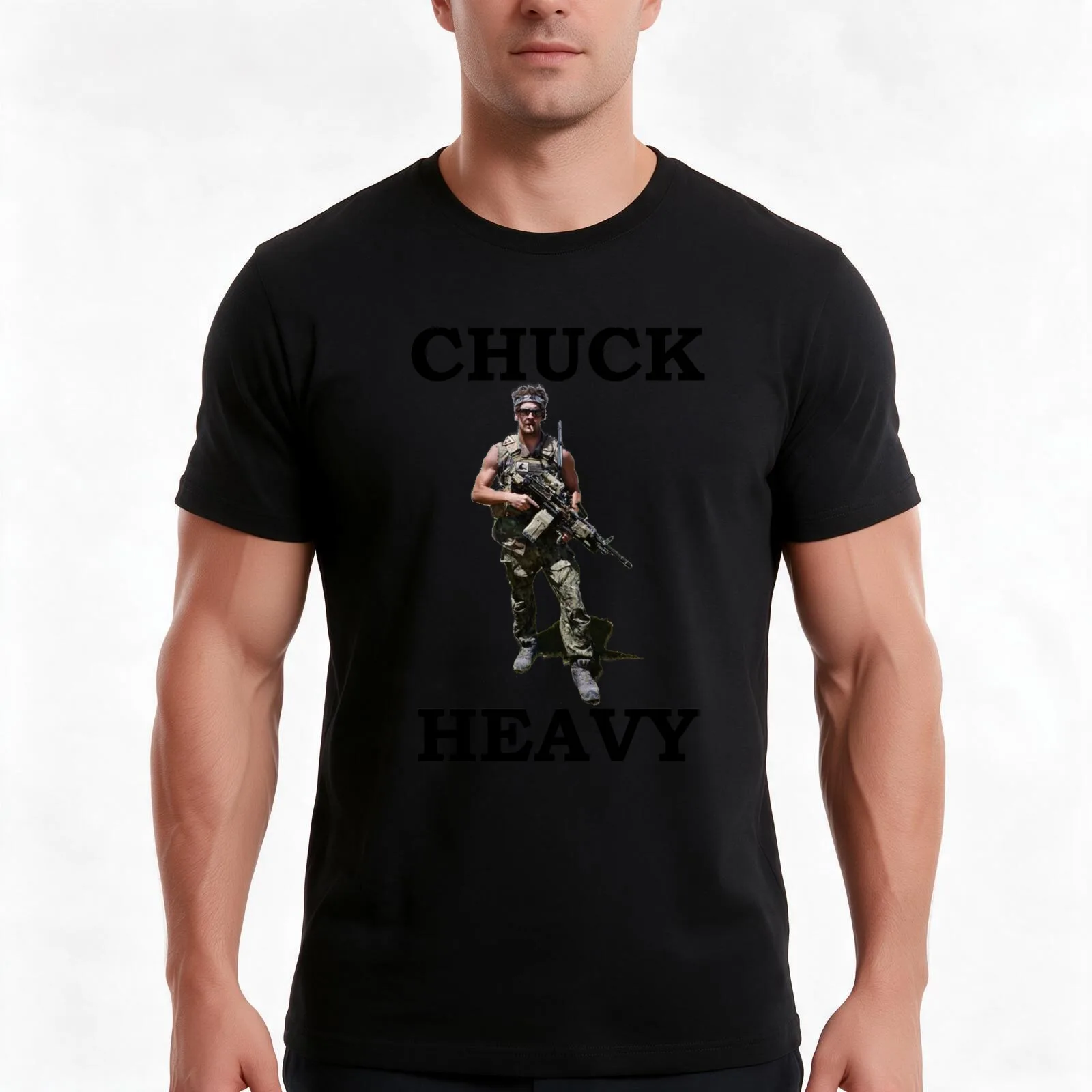 Chuck Heavy shirt T-Shirt Summer Casual Cotton Tee Oversized Streetwear Tops Vintage Graphic Print Loose Fit Short Sleeve