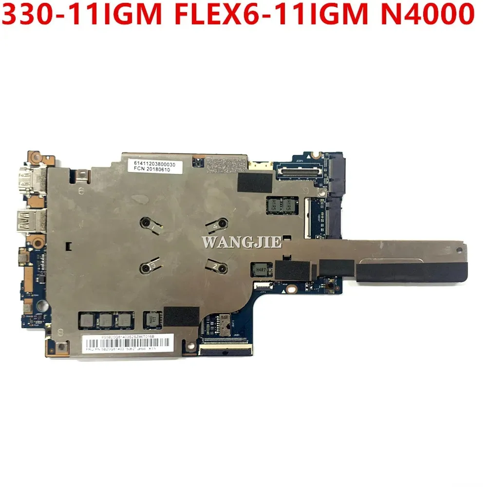 

Refurbished FRU:5B20Q81403 For Lenovo Yoga 330-11IGM FLEX6-11IGM Laptop Motherboard With CPU N4000 2G RAM SSD 32G 100% Working