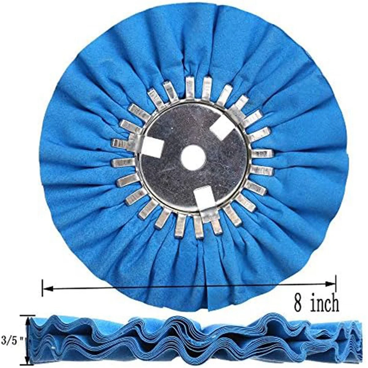 Airway Polimento Kit Roda, Máquinas Para Trabalhar Madeira, Rodas De Pano Para Rebarbadora, 8 Polegada Diâmetro, 4Pcs