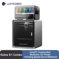 Anycubic Kobra S1 Combo Multi-Color 3D Printer Max Speed 600mm/s Core XY Stable Structure High Precision Ultra-Quiet 3D Printer