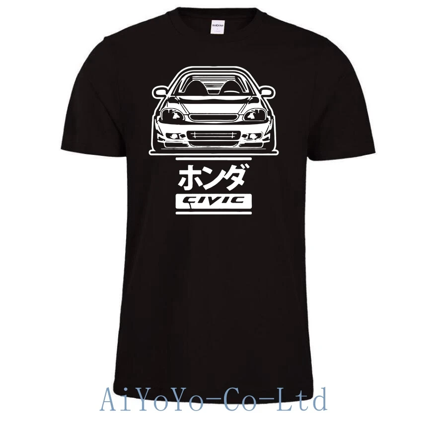 New CIVIC 6GEN T-SHIRT Short Sleeve Hondaes TYPE-R 6RD CAR B16 B18 JDM T SHIRT Casual Top TShirt For Men