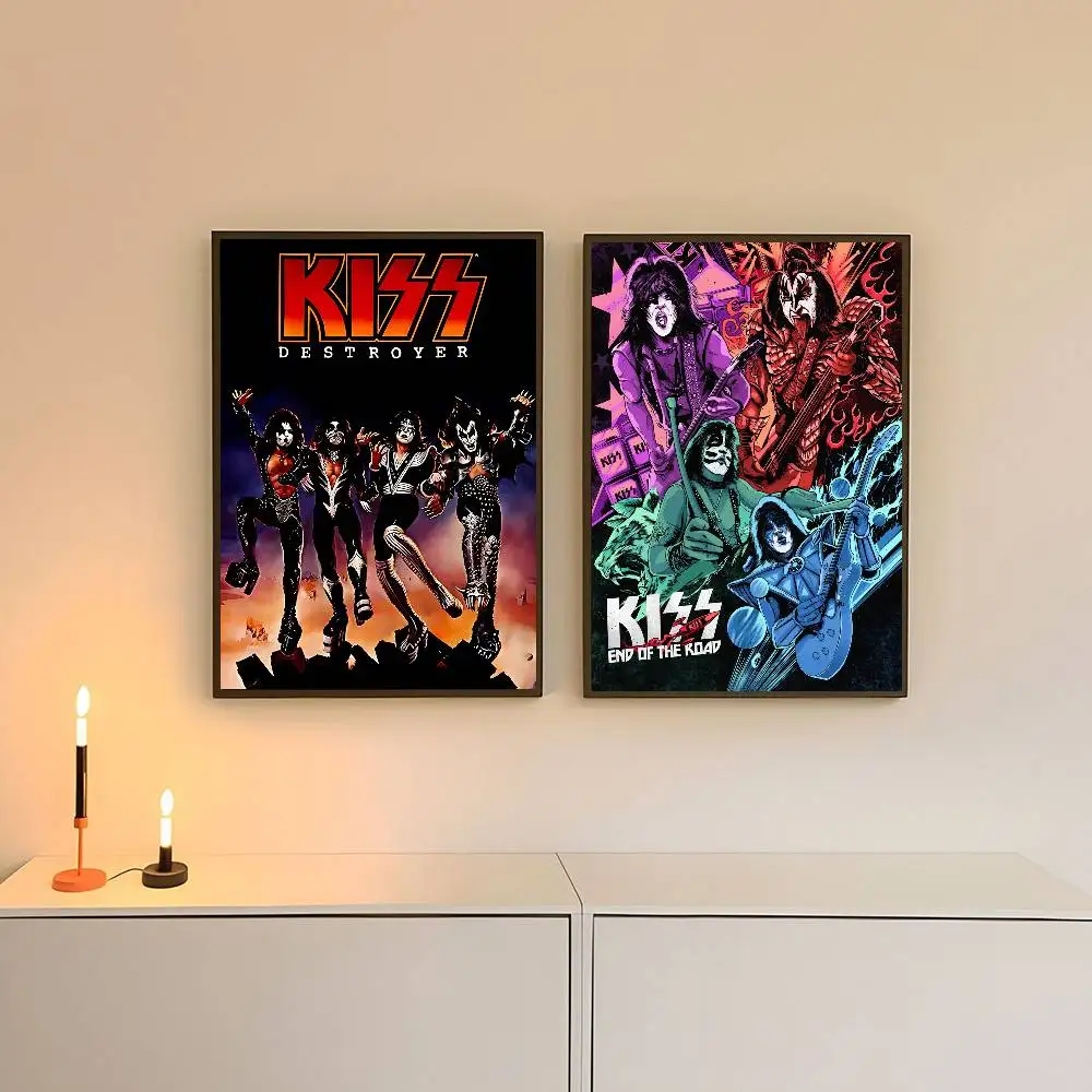 K-Kiss Band Poster Sticky Posters Waterproof Paper Sticker Coffee House Bar Home Decor view 5