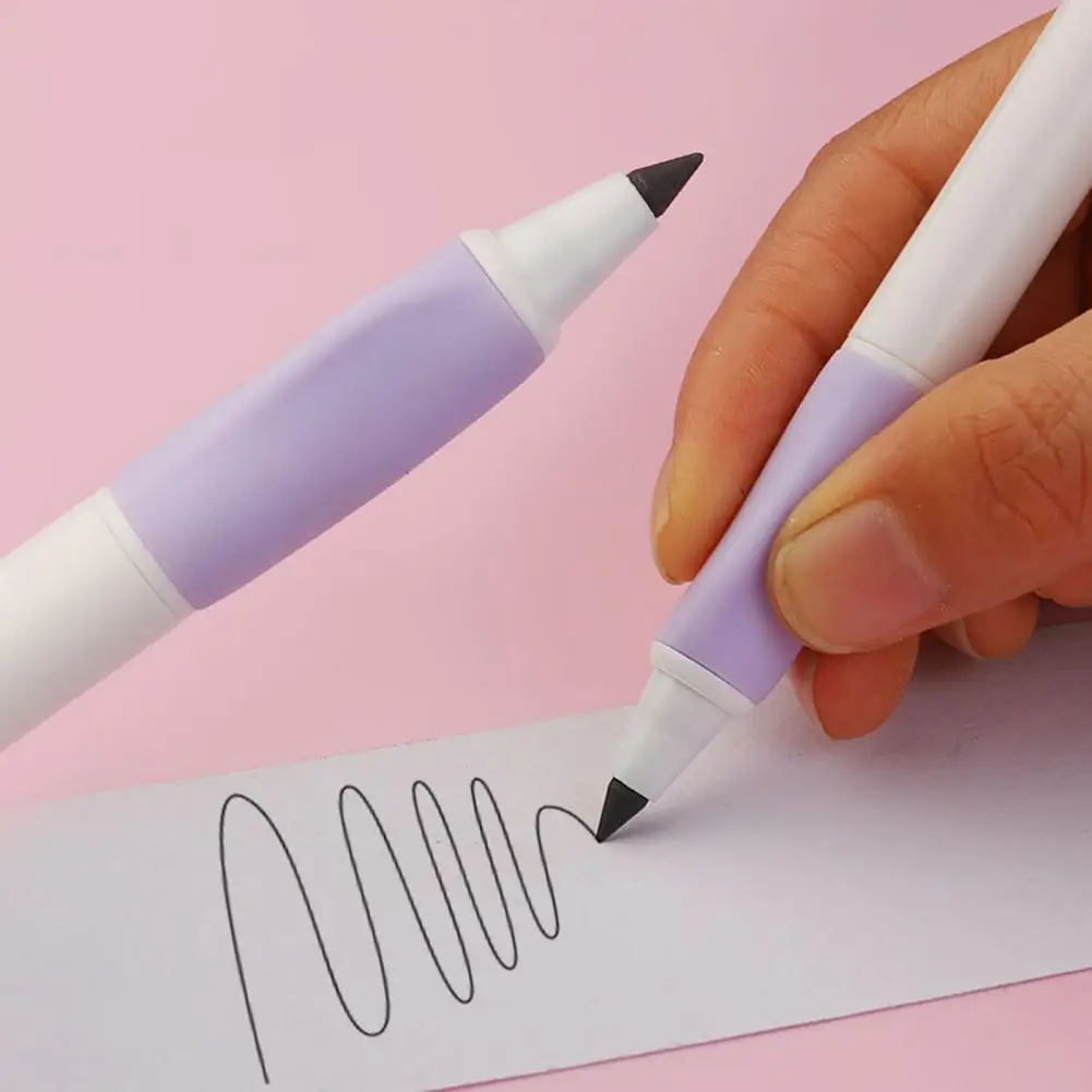 ชุดดินสอแบบกด Hb 0.5มม., ดินสอแบบกด Hb 7ชิ้นคุณภาพสูงพร้อมที่จับซิลิโคน