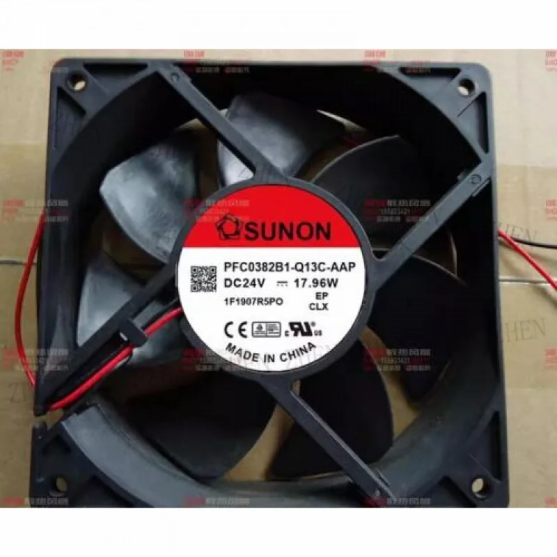 

Y FOR SUNON PFC0382B1-Q13C-AAP 12038 DC24V 17.96W 2-Wire Inverter Cooling Fan