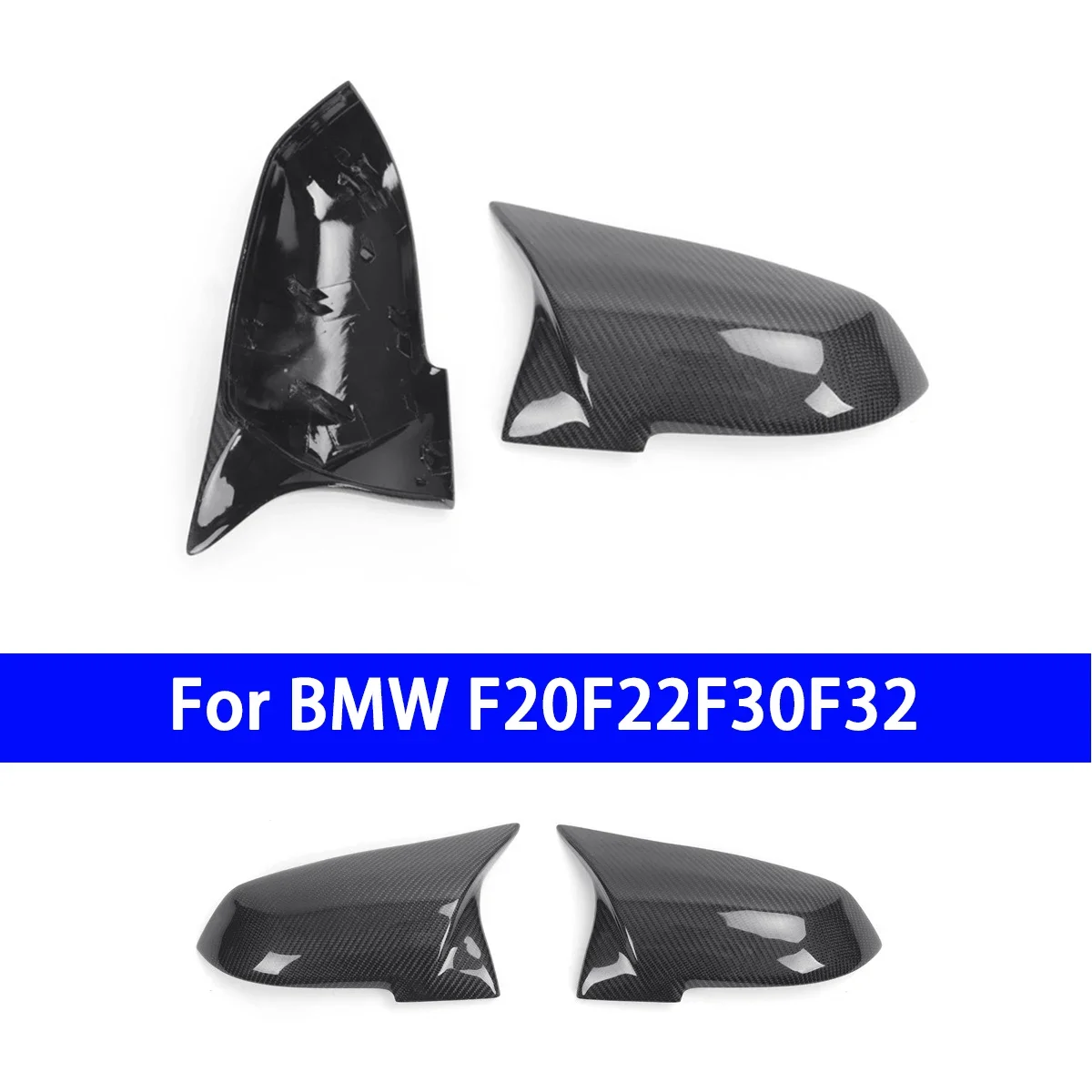 

Suitable for BMW 234 Series F20F30F32F22 Cow Horn AN Genuine Carbon Fiber Rearview Mirror Housing and Reverse Mirror Cover