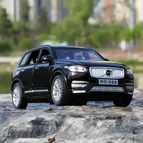 1:32 VOLVO XC90 SUV Alloy Car Model Diecast Metal Model Sound & Light Pull Back Toy Collect Display Ornaments Children Toys