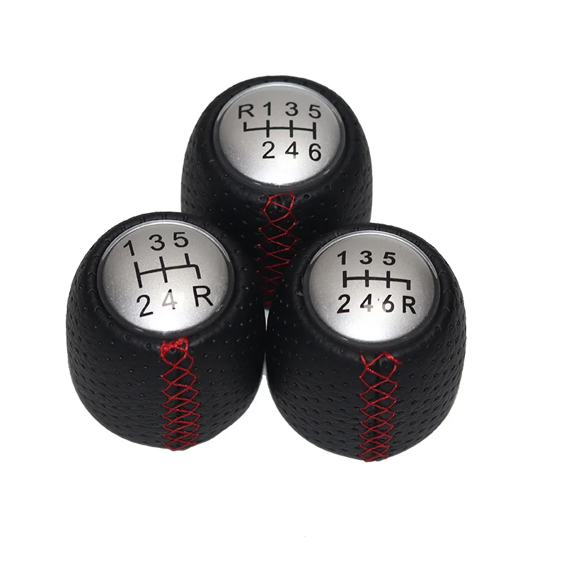 5/6 speed Leather Car Gear Shift Konb Gaiter Shifter Knob For ALFA ROMEO 147 For SPIDER 2005 2006 2007 2008-2011