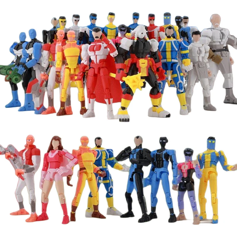 3D Printed Dummy 13 Invincible Boy Titan Model Multi-jointed Movable Action Figure Desktop Ornament Animation Model For Fans