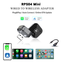 Wireless 2 in 1 Carplay Dongle Android Auto Adapter AI Smart Box Plug Play For Car With Wired CarPlay Car Intelligent Systems