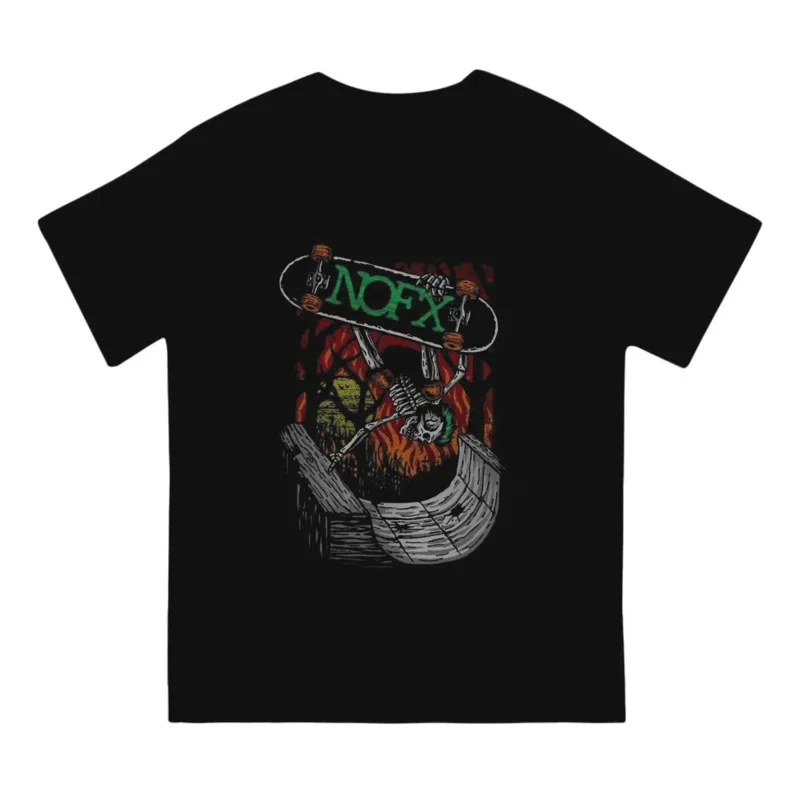 Alternative PopRock Band of the 80s Men's TShirt Skate Nofx Individuality T Shirt Graphic Streetwear Hipster