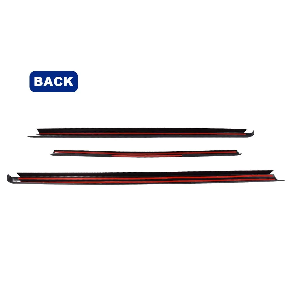 3Pcs Tailgate Cover Cap Fit for Nissan Frontier 2005-2014 King Cab Bed Only, Rail Protectors Caps Replacement 999T1-Br200Kc