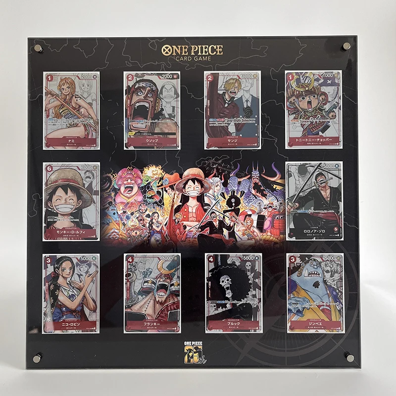 Anime ONE PIECE 25th anniversary OPCG Card brick Monkey D. Luffy Charlotte Linlin Christmas birthday gift Entertainment toys