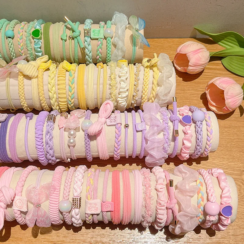 

Adorable Headbands for Little Girls Elastic Hair Ties and Decorative Knots Perfect Accessories for Birthday Parties Photoshoots