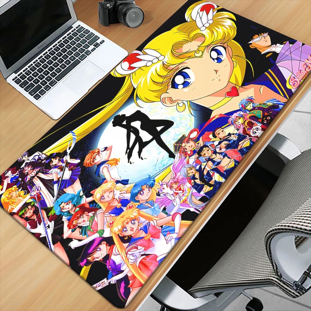 Large Mousepad Sailor Moon Mouse Pad Keyboard Gaming Accessories Mouse Mats Game Office Computer PC Gamer Laptop Desk Mat