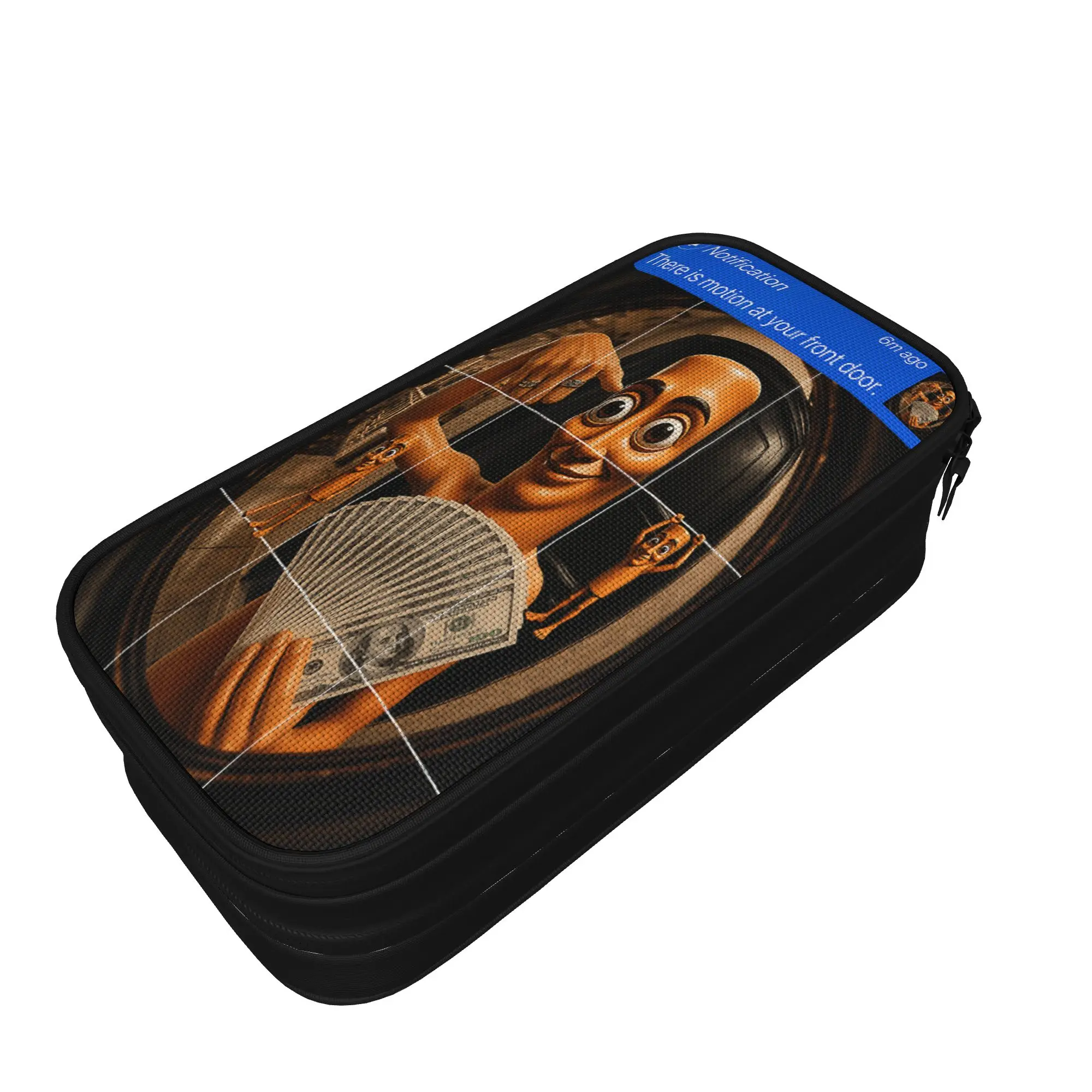There is Motion At Your Front Door Tung Tung Tung Sahur Meme Pencil Case Large Capacity Pencil Box Boy Girl School Pencil Cases