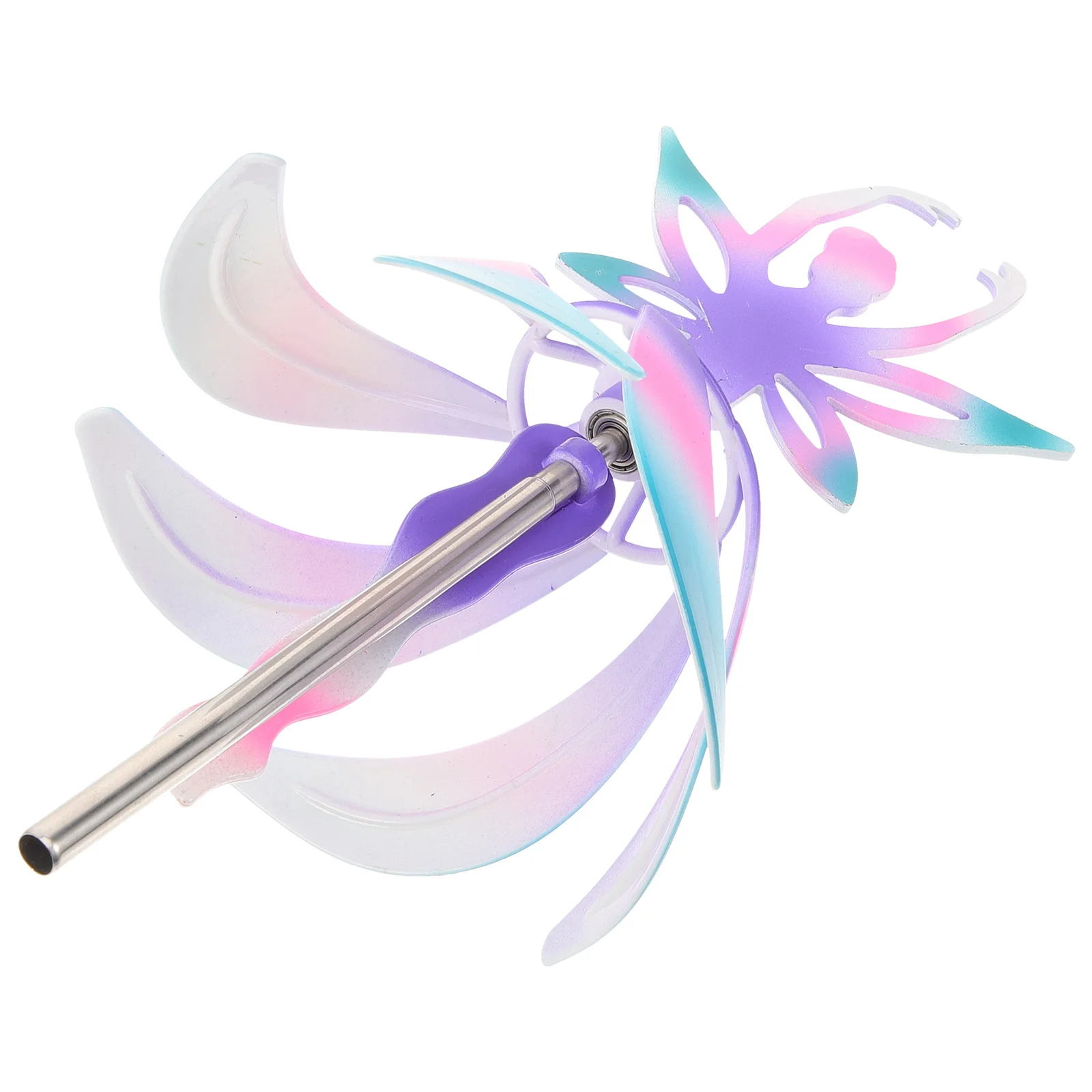 

1pc Rotating Ballerina Girl Chime Premium Material Fairy-Shaped Design For Home Garden Decor Lucky Wind Bell Pendant Practical