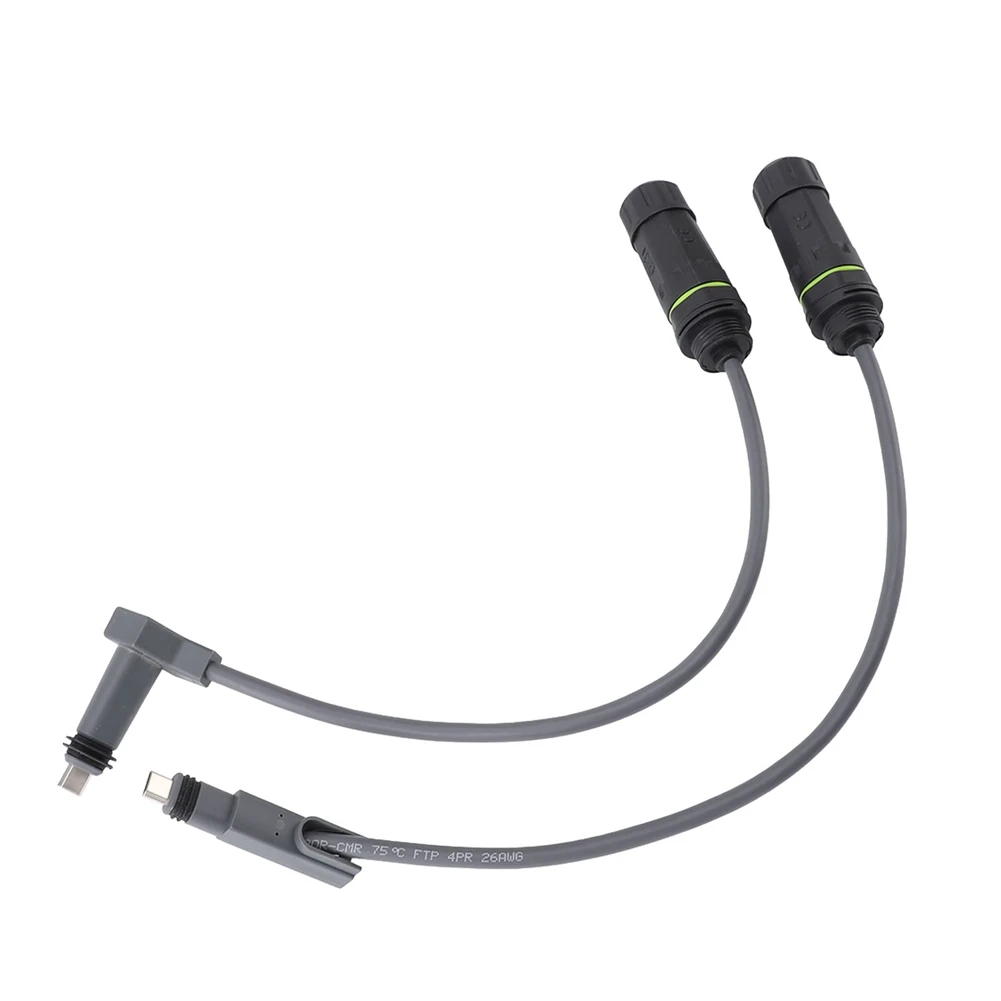 Superior-2PCS SPX Plug To RJ45 Adapter For Starlink 1200Mbps IP68 Waterproof Ethernet Extension Cable Plus For Dishy & Router