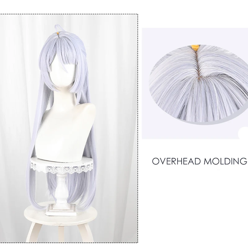 Game Zenless Zone Zero Cosplay Yixuan Wig Women 80cm Long Silver Hair High Heat Resistant Wig Yixuan Costume Party+Free Wig Cap