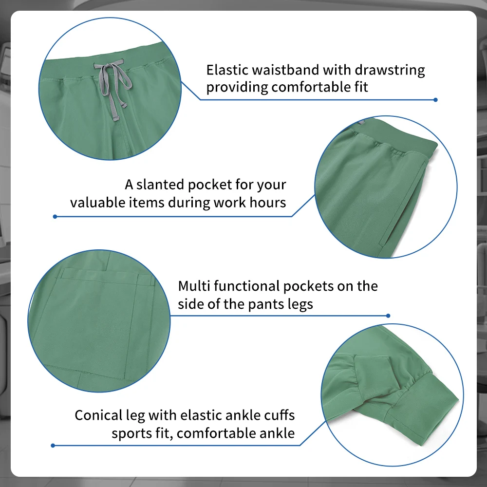 Nursing Scrub Work Clothes Multicolor Medical Uniform Pharmacist Workwear Pet Clinic Veterinary Nurse Workwear Surgery Scrub Set