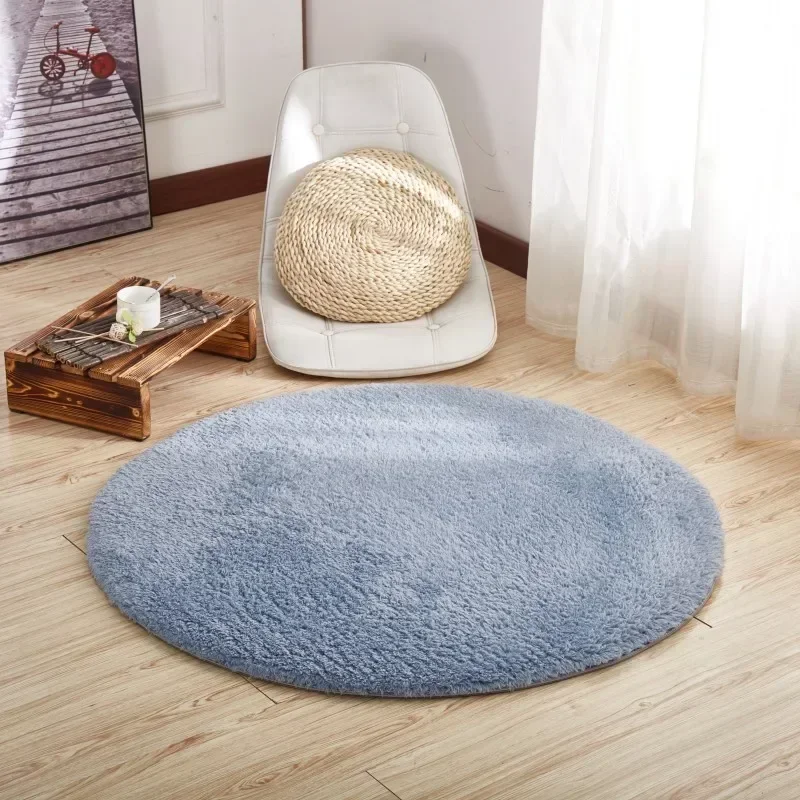 

CC1136-379-Mat Living Room Decoration White Fluffy Large Kids Bedside Ru