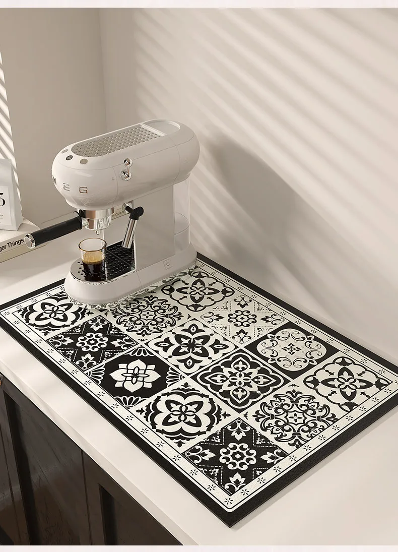 Super Absorbent Tableware Dish Drying Mat Drain Pads Table Placemat Coffee Drainer Rug Tea Cup Drink Holder Kitchen Decoration