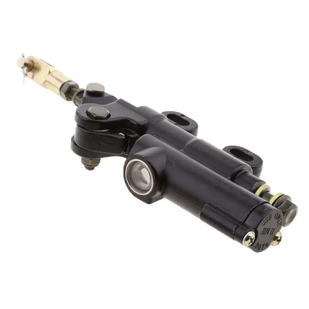Black Aluminum Rear Brake Cylinder Hydraulic Pump for Quad Dirt Bike ATV Buggy Motorcycle Spare Part