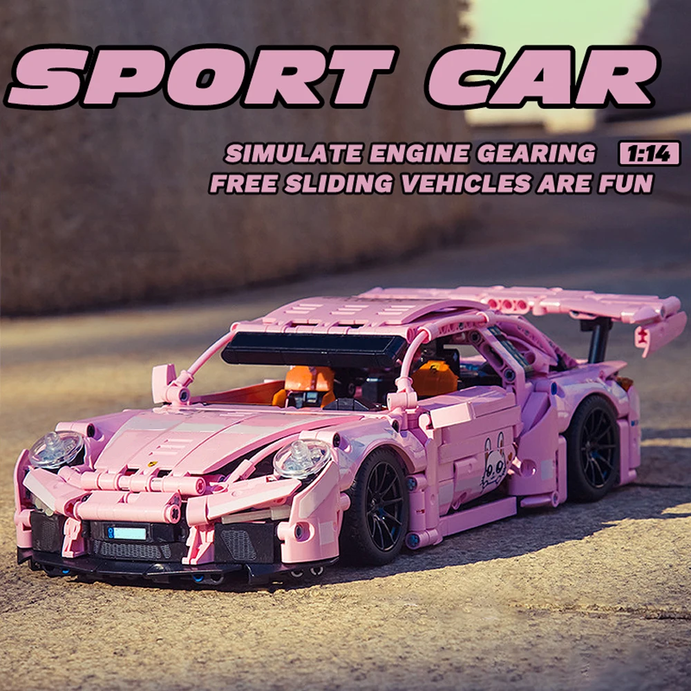 

Sports Car Models RC Racing Car Compatible Building Blocks High Difficulty Assembly Model Bricks Set Toy Gift For Xmas Boy Girls