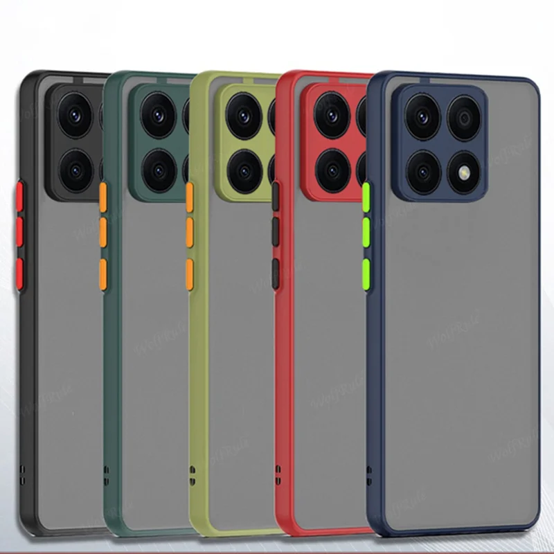 For Honor X8A Case For Honor X8A Cover Shockproof Phone Back Bumper Matte Translucent For Fundas Huawei Honor X8 X6 X6S X8A Case