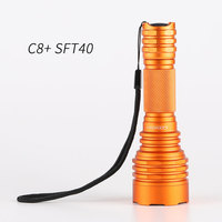 Convoy C8+ with luminus SFT40,copper DTP board and ar-coated inside,18650 flashlight