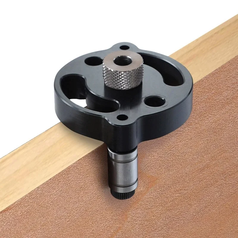 2026 New Self Center Dowel Jig Handheld Drill Guide for Straight Holes Wood Panel Hole Puncher Locator Woodworking Joints Tool