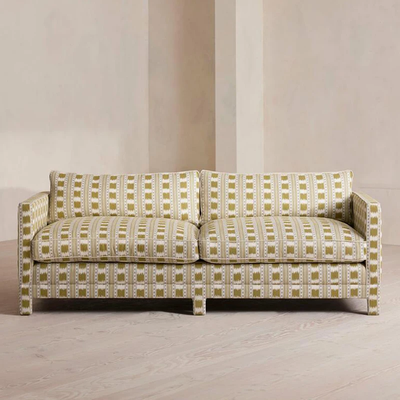 Divano in stile artistico francese villa casa fila dritta ampio divano soggiorno americano per il tempo libero