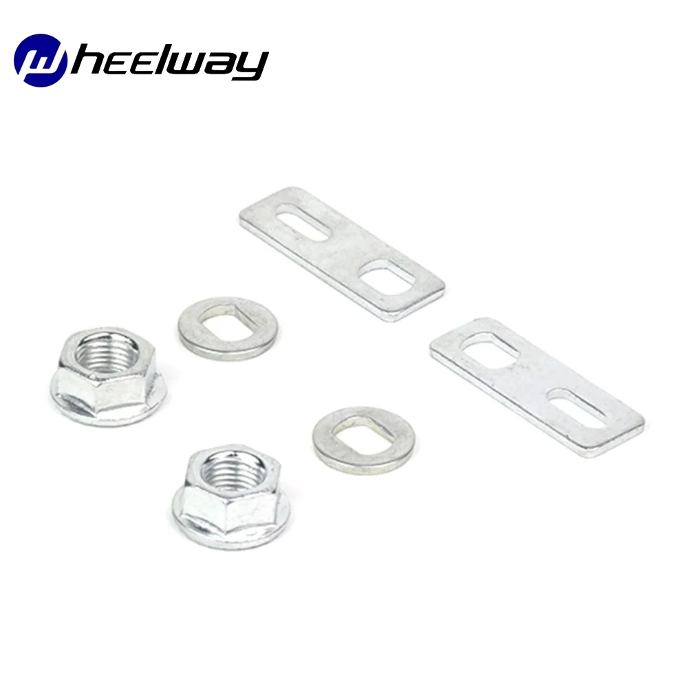 Motor Shaft Screw Rear Axle Hexagon Flange Nuts M14 16Automatic locking nut 14mm Gasket Axle Washer Electric Bicycle Accessories