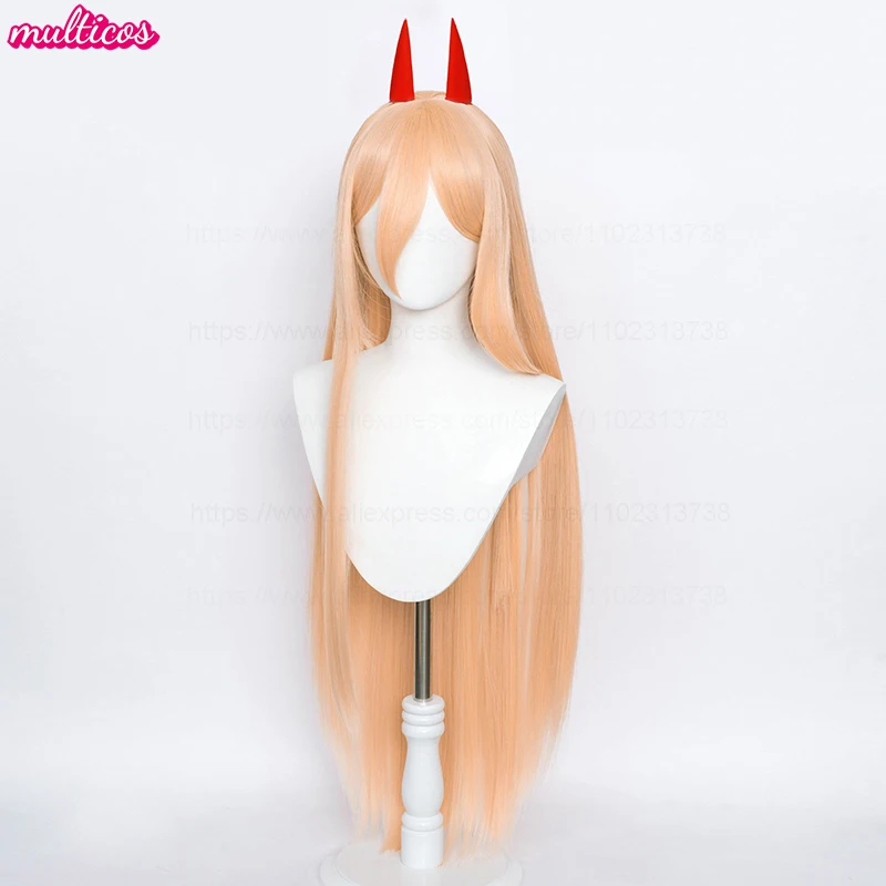 عالية الجودة شعر مستعار السلطة ماكيما السلطة الباروكات 100 سنتيمتر طويل الوردي البرتقالي مقاومة للحرارة الاصطناعية الشعر أنيمي شعر مستعار تأثيري + غطاء شعر مستعار