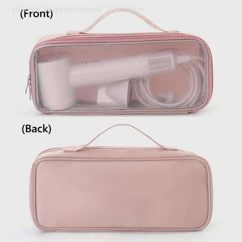 Hair Dryer Carrying Case Curling Iron Straightener Storage Case Clear Window Storage Bag Portable Travel Case Storage