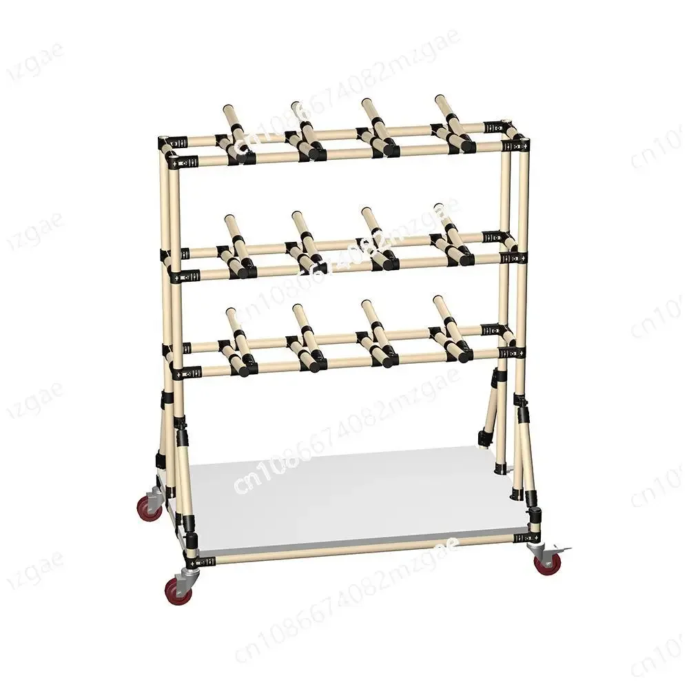 Multi functional wire rod hanging bracket composite pipe movable cable terminal coil material rack