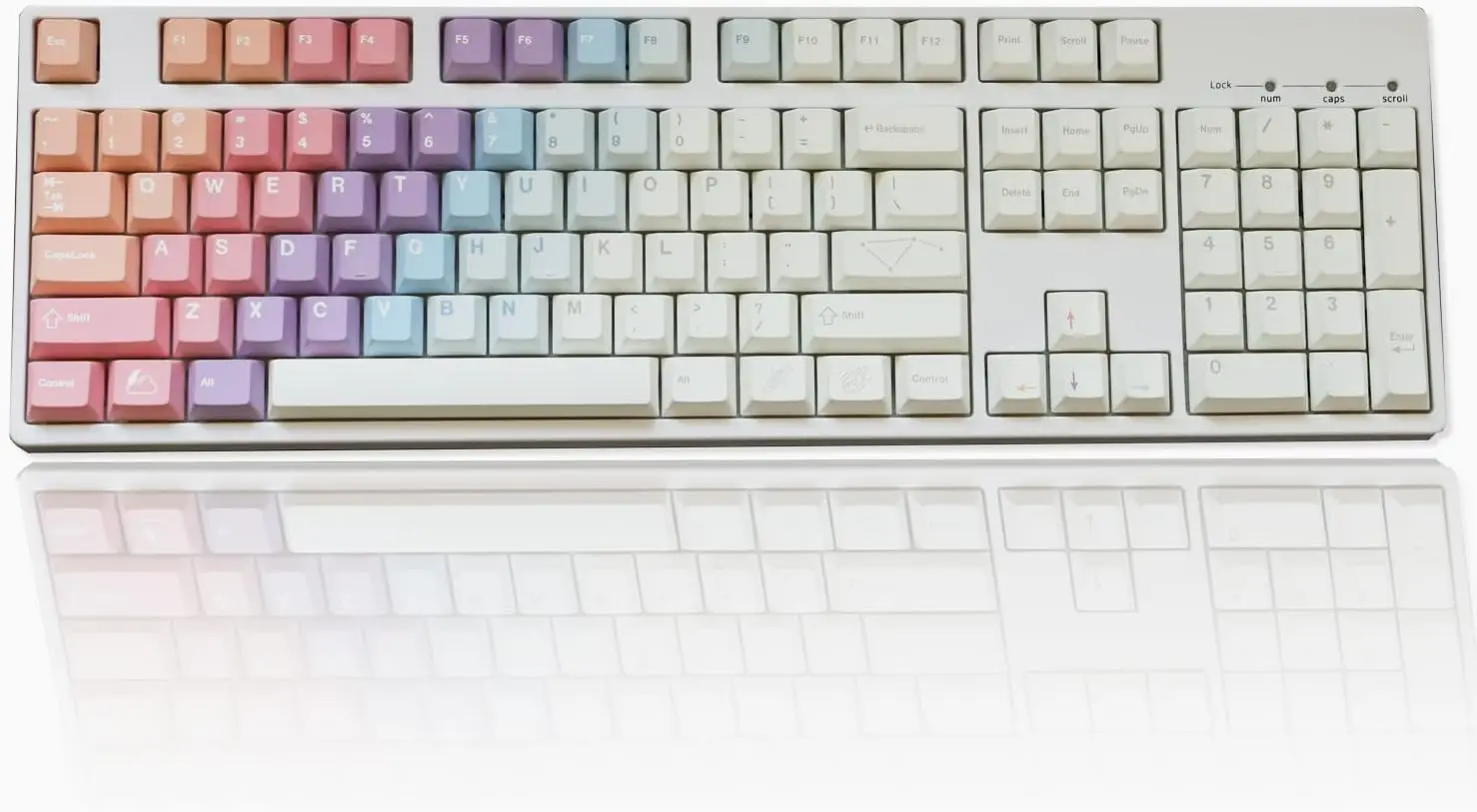 Keycaps for Mechanical Keyboard - 60% 65% 75% Dye Sub PBT Set Gray Red Green 142 Keys Custom Gaming for MX Switches With Puller