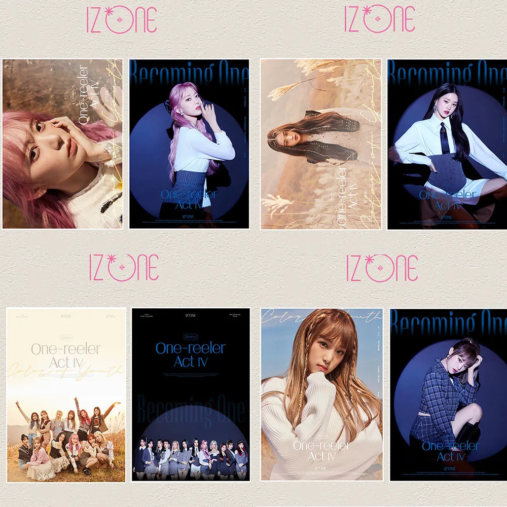 

IZ * ONE Album One Reel Peripheral Pictorial Poster IZONE Same Style Photo Color Of Youth