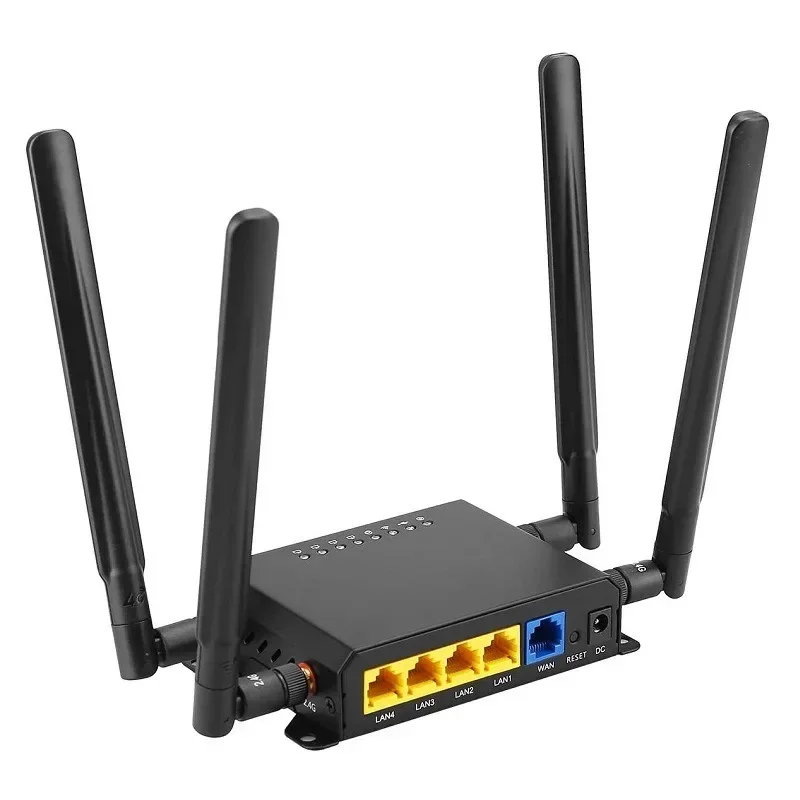 Metal case plug-in sim card 4g industrial grade, wireless router, transfer to portable wifi6 hotspot, with gigabit broadband