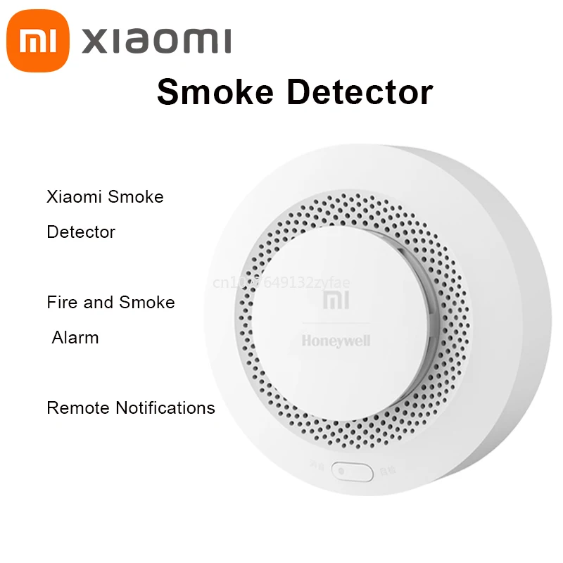 New Xiaomi Smoke Detector Honeywell Sensor Remote Notification Fire Alarm Audible Visual Alarm Detecting Smoke Long Battery Life